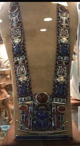 The Royal Tutankhamen Scarab  Protection Necklace