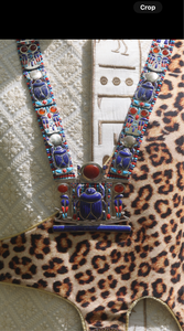 The Royal Tutankhamen Scarab  Protection Necklace