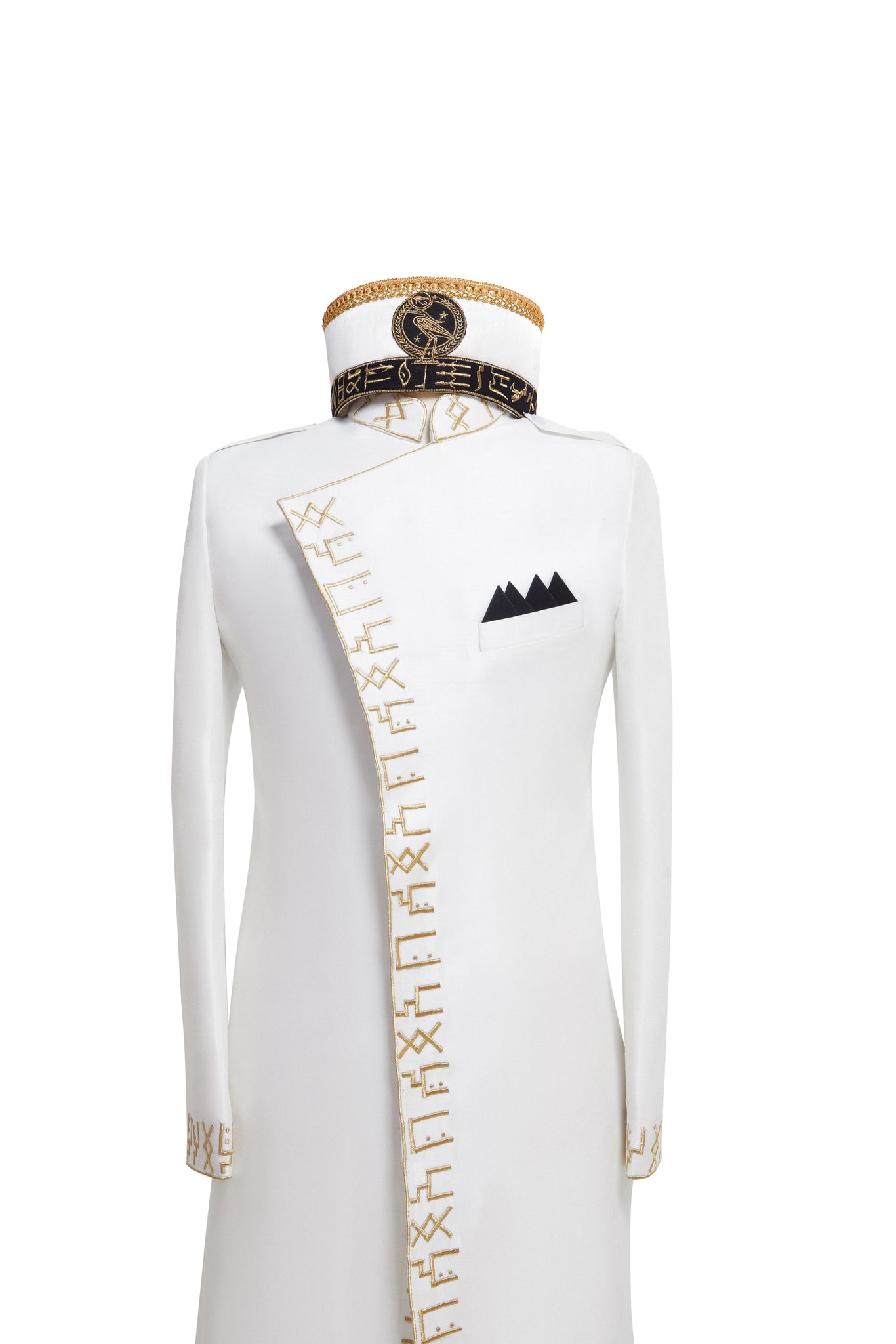 SABAA Divine Masculine Silk Jacket (White)